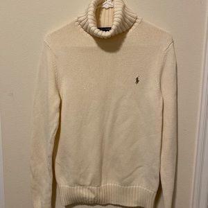 Polo cream turtleneck sweater